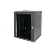 Digitus NWS Wandschrank 19 12HE 643x600x450 mm, Farbe black (RAL 9005) (DN-19 12-U-SW)