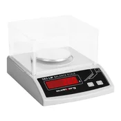 BE Precizna laboratorijska tehtnica s steklenim pokrovom in LED zaslonom 200 g/0,001 g