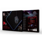 MP-GAMELED-M Gembird Gejmerska podloga za misa od gume, 250x350mm, 4mm RGB LED svetlo, MEDIUM
