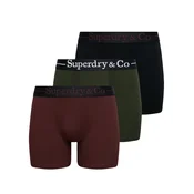 Superdry & Co Boksarice temno zelena/burgund/črna