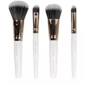 Set Četkica za Šminkanje Za Lice White & Gold | BRUSHWORKS | Kozmo Online