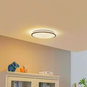Lindby Smart Swaran LED stropna svetilka, O39,5cm, RGB, CCT, Tuya - Dnevna soba/jedilnica - Sodobni - bela, črna - Plastika