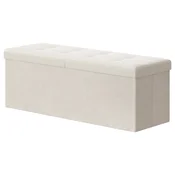 Songmics Shranjevalna klop 38x110x38 cm bela