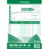 shumee Račun z DDV RR za kmete, obrazec A5 01135