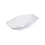 KR-570 umivalnik s keramičnim dizajnom, 57,5x36,5x12,5cm, mat bela