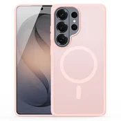 Hibridni ovitek Yind z magnetom MagSafe za Samsung Galaxy S26 Ultra - light pink
