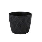 Cvetlični lonec FLOW PETIT ECO WOOD 150mm globoko črna 80794