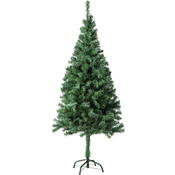 tectake umetno božično drevesce s kovinskim stojalom (310 konic), 150cm