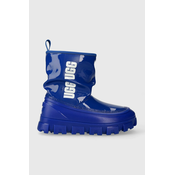 Čizme za snijeg UGG Classic Brellah Mini za žene, boja: tamno plava, 1144059