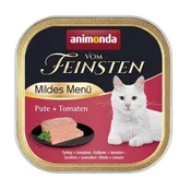 Animonda ANIMONDA Vom Feinsten odrasle mačke - nežna puranjčja jed s paradižnikom, mokra prehrana - 100g, brez glutena in soje