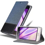 Cadorabo CADORABO Ohišje, združljiv s Samsungom v temno modri barvi - zaščitni pokrov z magnetnim zapiranjem, stoječo funkcijo in režo za kartico, (20570084)