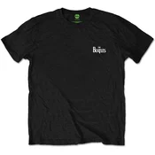 The Beatles Unisex majica Drop T Logo Black (Back Print/Retail Pack) S