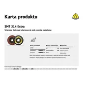 KLINGSPOR K. BRUSILNA PLOŠČA SMT314 125 P 80 EXTRA