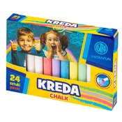 Gipsane kredice ASTRA FUN okrugle, 10 boja + 14 bijelih, 330022001