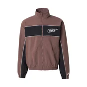 Nike Sportswear Prehodna jakna CLUB čokolada / črna / bela