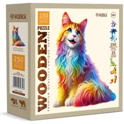 Wooden city - Puzzle Cat Fantasy lesene - 250 kosov