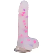 Dildo z bleščicami Bliss (18 cm)