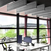XAL Muse light LED viseče svetilo 4.000K, siva polst - Študija/pisarna - siva barva klobučevine - Plastika