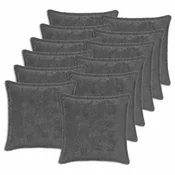 vidaXL Prevleka za blazino 12 kos HOUTEN Temno siva 40 x 40 cm