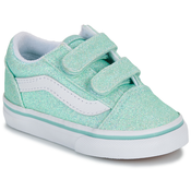 Vans Nizke superge Old Skool V GLITTER PASTEL BLUE Modra