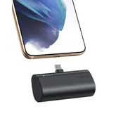 VEGER Prenosna baterija Veger PlugOn (W0556/V0556) PD QC3.0 3A 20W 5000 mAh z vgrajenim priključkom tipa C, črna