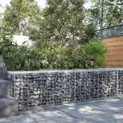 Gabionska košara s poklopcem 200x50x50 cm od pocincanog željeza