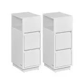 Songmics Nočna omarica 30x25x65 cm Bela