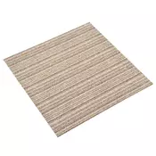 Tepih 20 pcs Prugasta bež 50 x 50 cm 100% Polipropilen