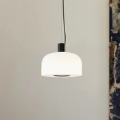 FLOSova viseča svetilka Bellhop Glass S1, čokoladno rjava, O 33 cm - spalnica - bela, čokoladno rjava - Steklo