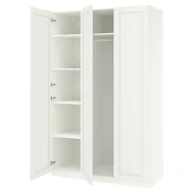 PAX / GULLABERG Kombinacija garderobera, bela/bela, 150x60x236 cm