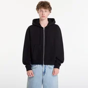 Mikina Patta Embro Classic Zip Up Hooded Sweater UNISEX Black XS