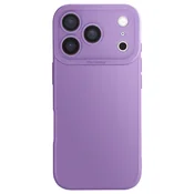 AVIZAR Ovitek za iPhone 17 Pro iz mehkega silikona z ojačanim blokom kamere, Vijolična, (5000190615)