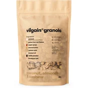 Granola –? pečeni kosmiči in oreščki v velikih hrustljavih skupkih, ročno pripravljeni v majhnih serijah za največjo svežino