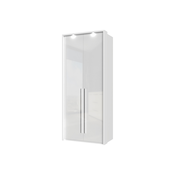 JELA Plakar P2B/PN - kolekcija Piano - Kristalno bela/Kristalno Bela HG Lak - 97x226x60 cm