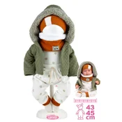 Llorens M844-65 oblačila za dojenčkovo punčko NEW BORN velikosti 43-45cm