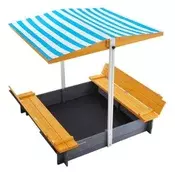 VEVOR Peskovnik 1455x120x120 cm naravni les