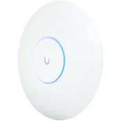 UBIQUITI U6 Pro; WiFi 6; 6 spatial streams; 140 m2 (1,500 ft2) coverage; 350+ connected devices; Powered using PoE; GbE uplink.