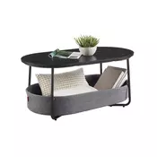 Songmics Kavni mizica 55x100x457 cm Črna
