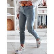 Spodnie damskie jeansowe slim fit FITONIC niebieskie Dstreet