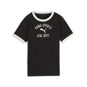 PUMA Varsity Relaxed Tee Youth, Age, Black, 9-10Y