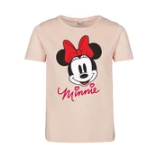 Mister Tee Majica Minnie Mouse  puder / ognjeno rdeča / črna / bela