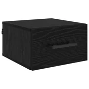 Vidaxl Nočna omarica Črni hrast 35 x 35 x 20 cm Konstruiran les