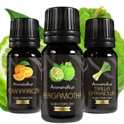 shumee Komplet eteričnih olj Citrus Power - bergamotka, pomaranča, limonska trava