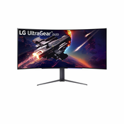 LG 45GR95QE-B racunalni monitor 113 cm (44.5) 3440 x 1440 pikseli Wide Quad HD OLED Crno