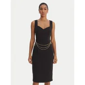 Fracomina Cocktail obleka FR26SD2017W42901 Črna Slim Fit