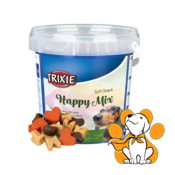 Trixie Dog Soft Snack Happy Mix 500g, Sa Piletinom, Jagnjetinom i Lososom