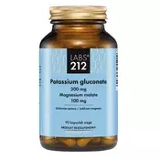 Labs212 - Kalijev glukonat in magnezijev malat + 90 kapsul
