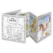MONUMI Knjiga pobarvank - Otroci in živali v naravi 5+