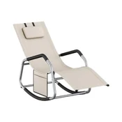 Songmics Gugalnik naslanjač 151x562x973 cm bež