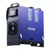 VEVOR Dieselski grelec zraka 8KW vse v enem prenosni 410x180x395 mm črn